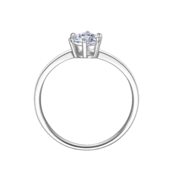 Certified 0.50ct. t.w. Moissanite Solitaire Ring NEW - Picture 6 of 12